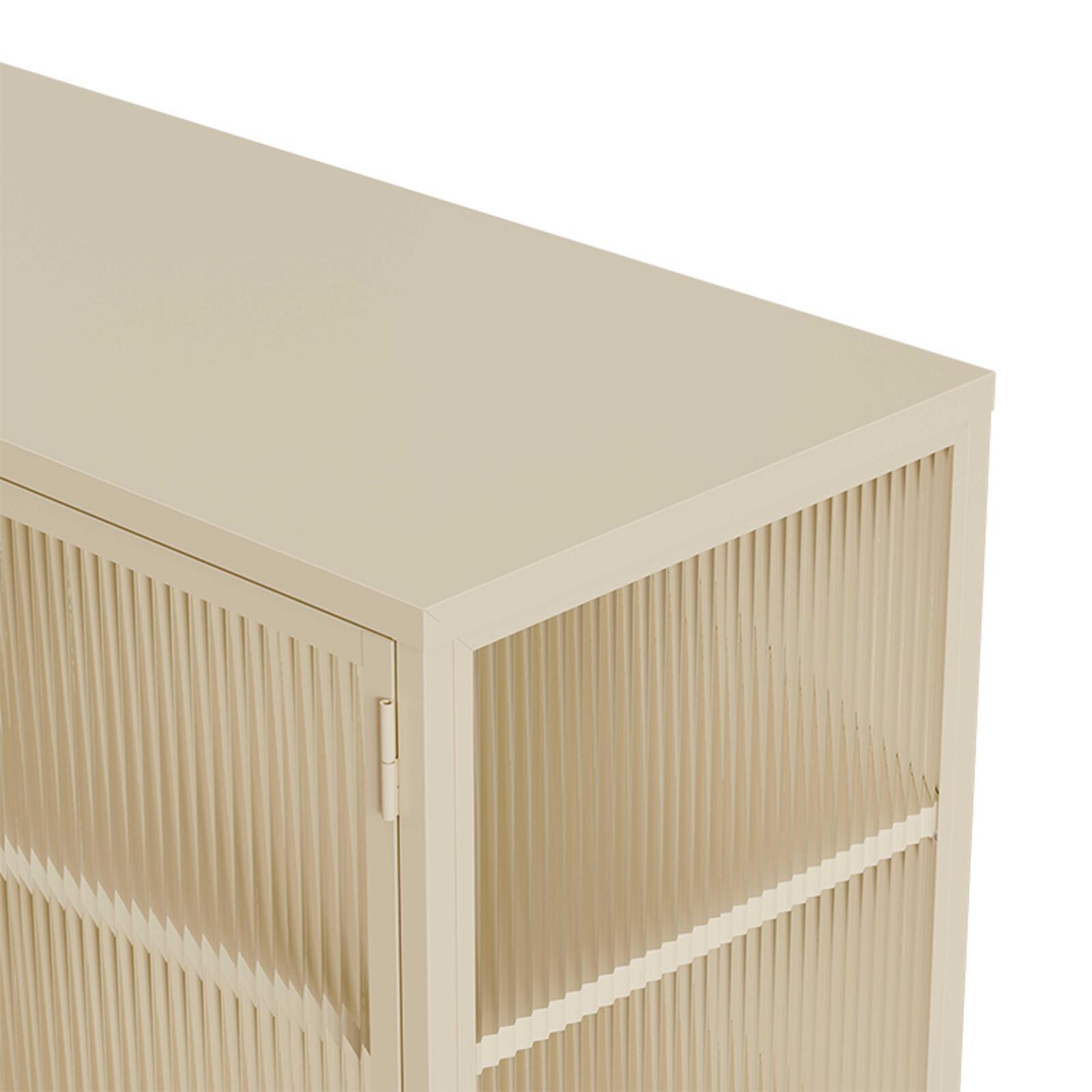 Buffet in metallo e vetro 2 ante 110 cm