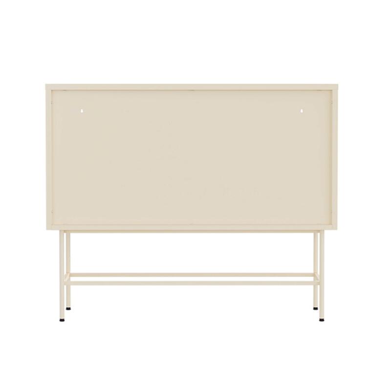 Buffet in metallo e vetro 2 ante 110 cm
