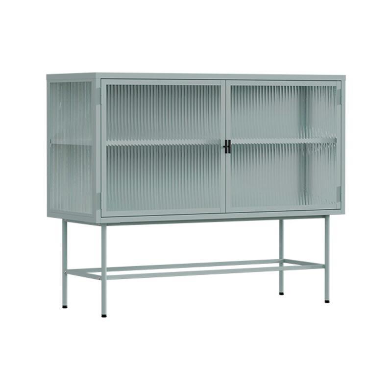 Buffet in metallo e vetro 2 ante 110 cm