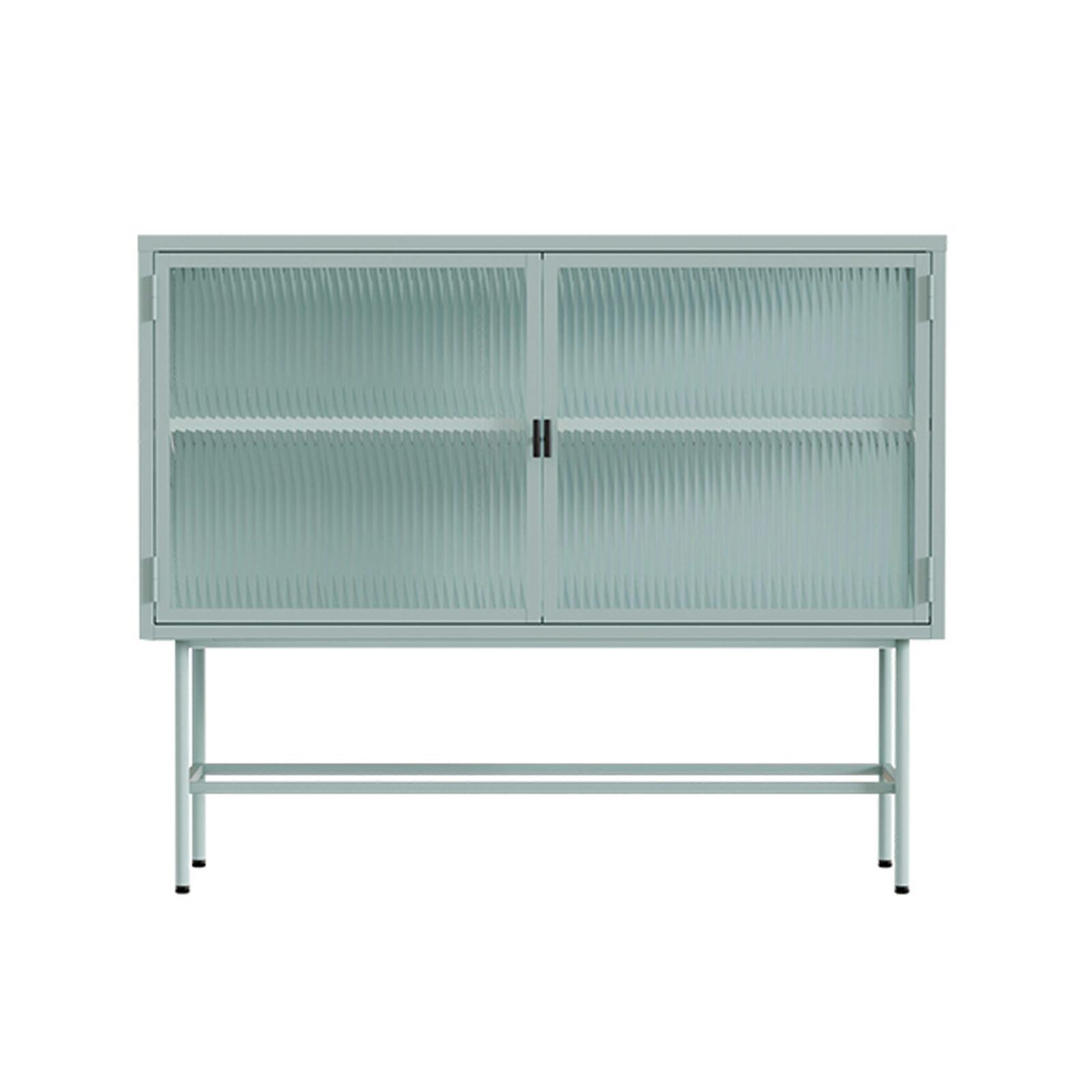 Buffet in metallo e vetro 2 ante 110 cm