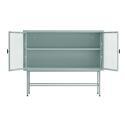 Buffet in metallo e vetro 2 ante 110 cm