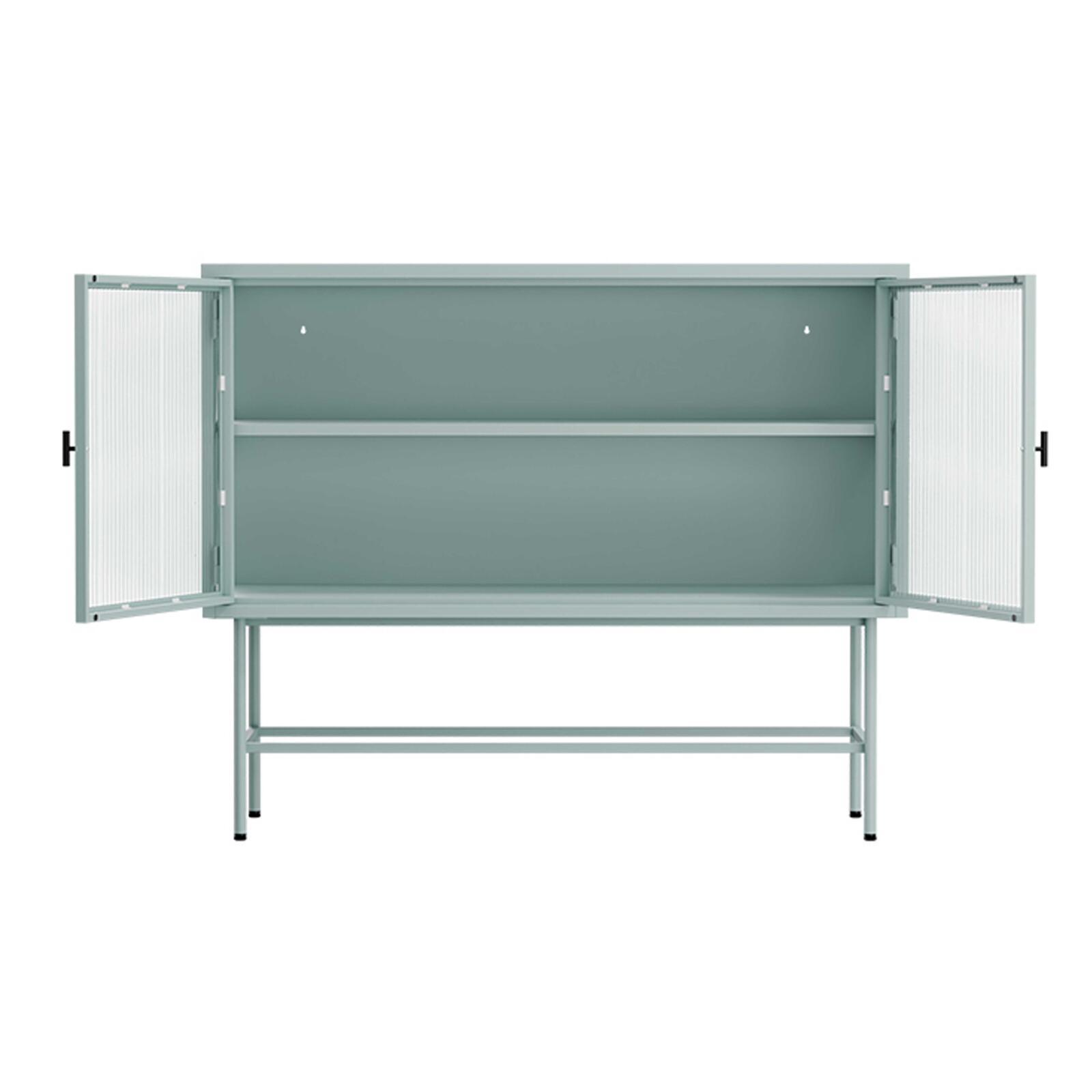 Buffet in metallo e vetro 2 ante 110 cm