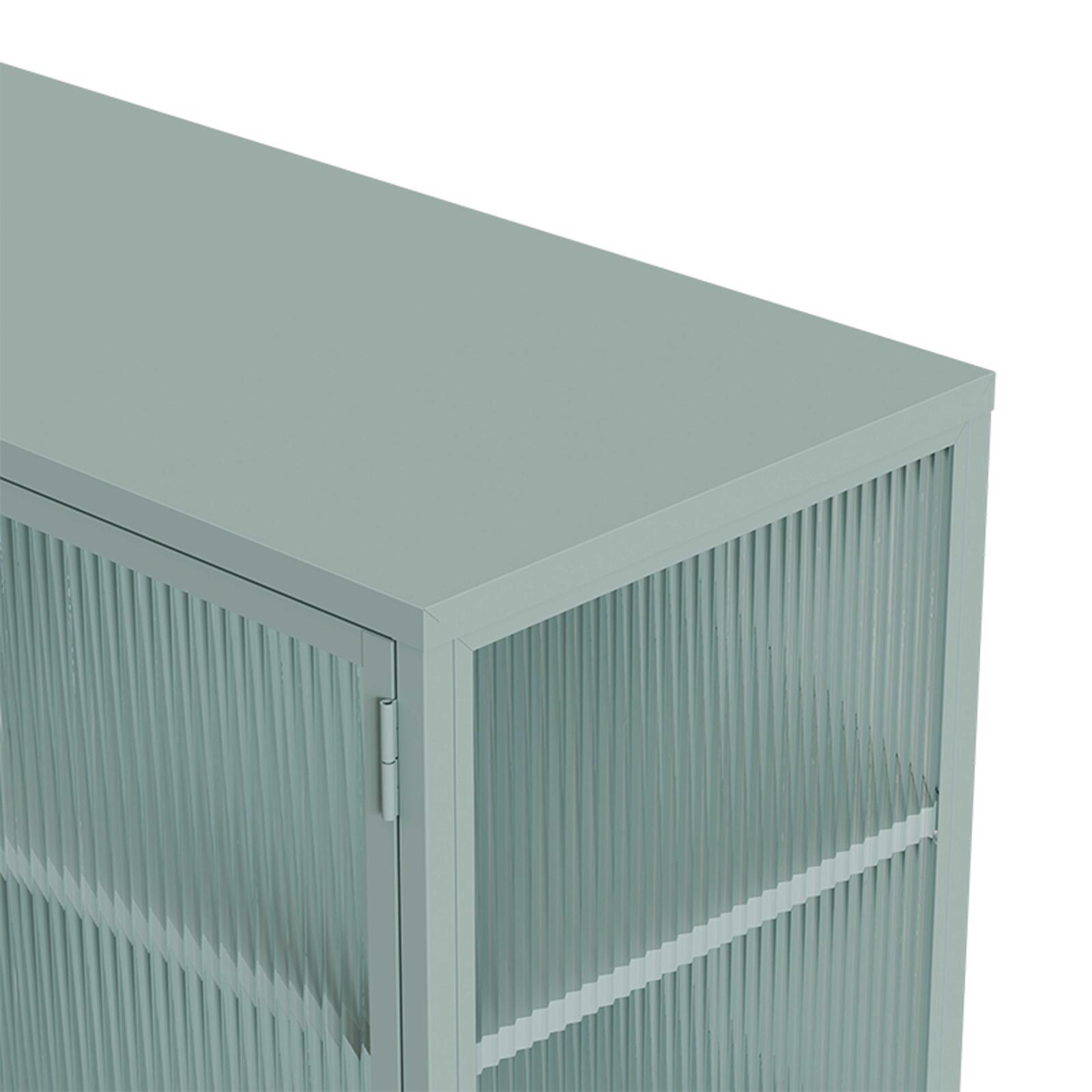 Buffet in metallo e vetro 2 ante 110 cm