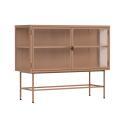 Buffet in metallo e vetro 2 ante 110 cm