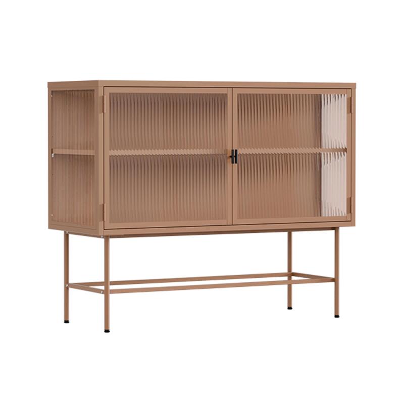 Buffet in metallo e vetro 2 ante 110 cm