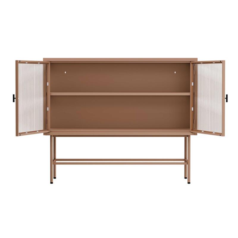 Buffet in metallo e vetro 2 ante 110 cm