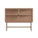 Buffet in metallo e vetro 2 ante 110 cm