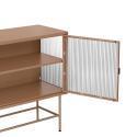 Buffet in metallo e vetro 2 ante 110 cm