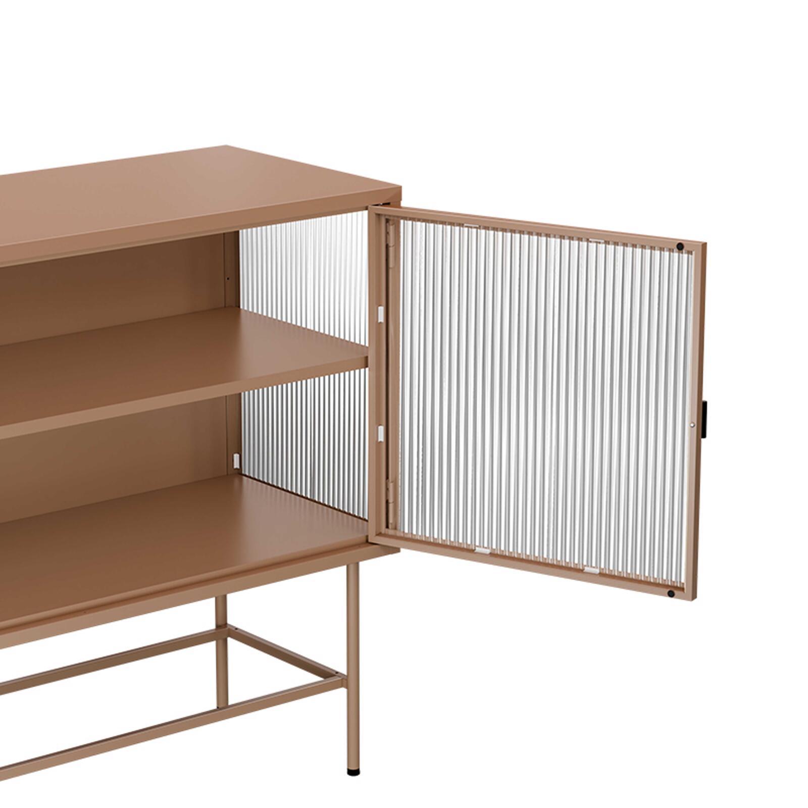 Buffet in metallo e vetro 2 ante 110 cm