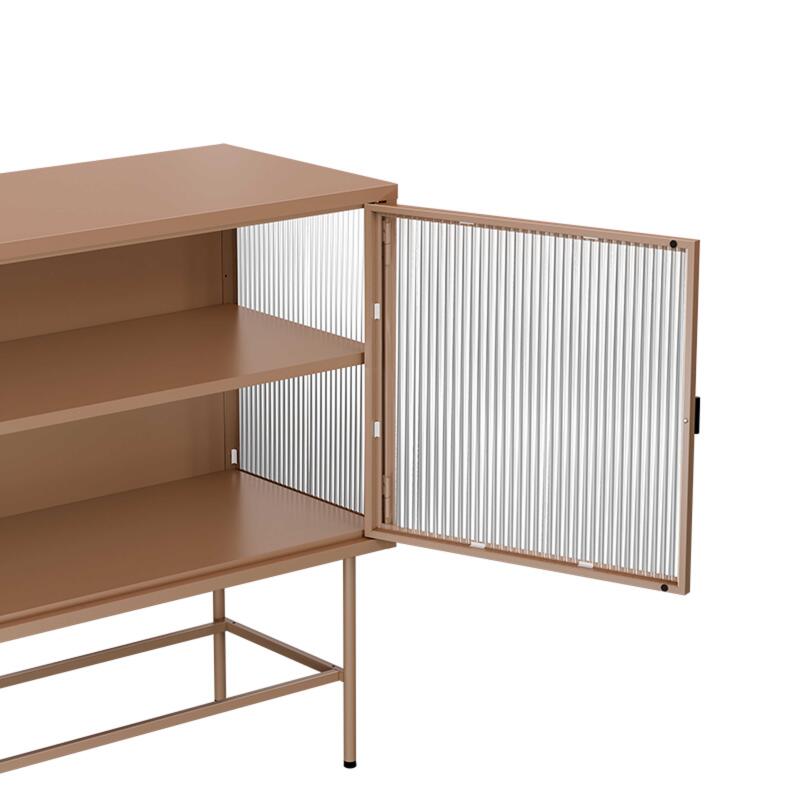 Buffet in metallo e vetro 2 ante 110 cm