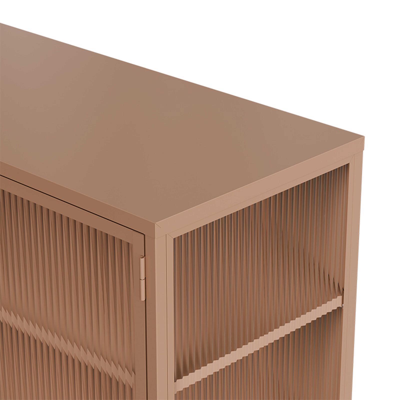 Buffet in metallo e vetro 2 ante 110 cm