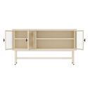 Buffet in metallo e vetro 3 ante 120 cm