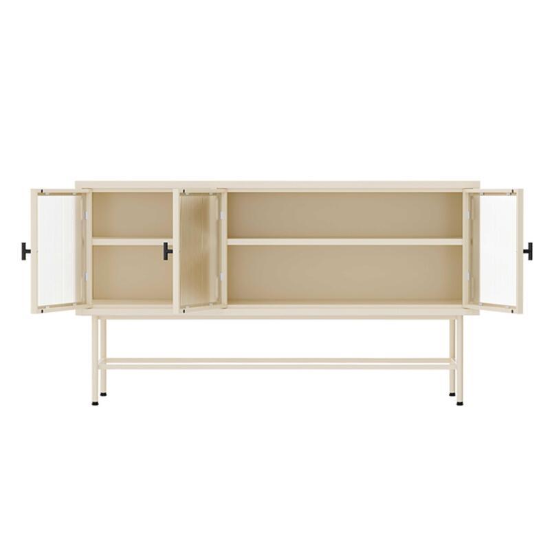 Buffet in metallo e vetro 3 ante 120 cm