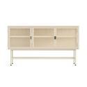 Buffet in metallo e vetro 3 ante 120 cm