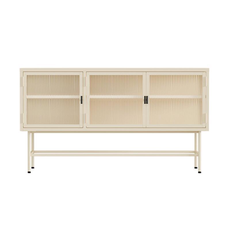 Buffet in metallo e vetro 3 ante 120 cm