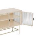 Buffet in metallo e vetro 3 ante 120 cm