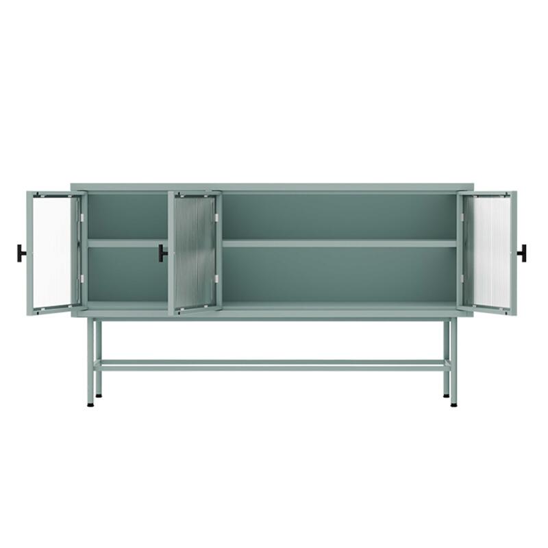 Buffet in metallo e vetro 3 ante 120 cm (3/8)