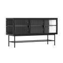 Buffet in metallo e vetro 3 ante 120 cm