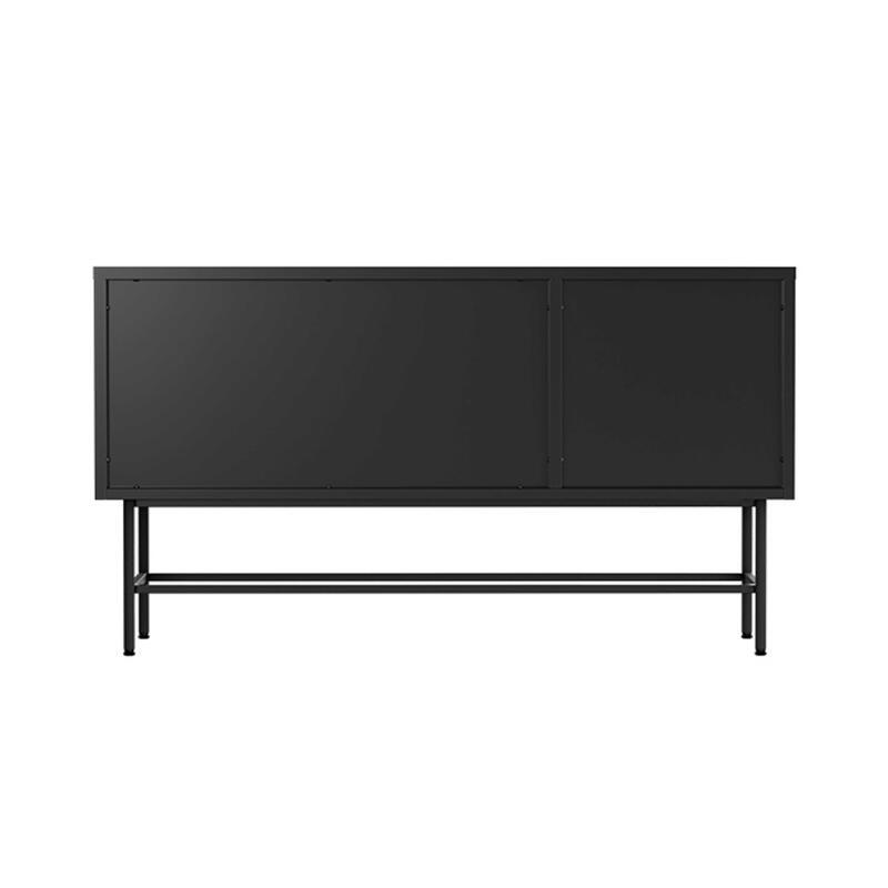 Buffet in metallo e vetro 3 ante 120 cm