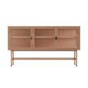 Buffet in metallo e vetro 3 ante 120 cm
