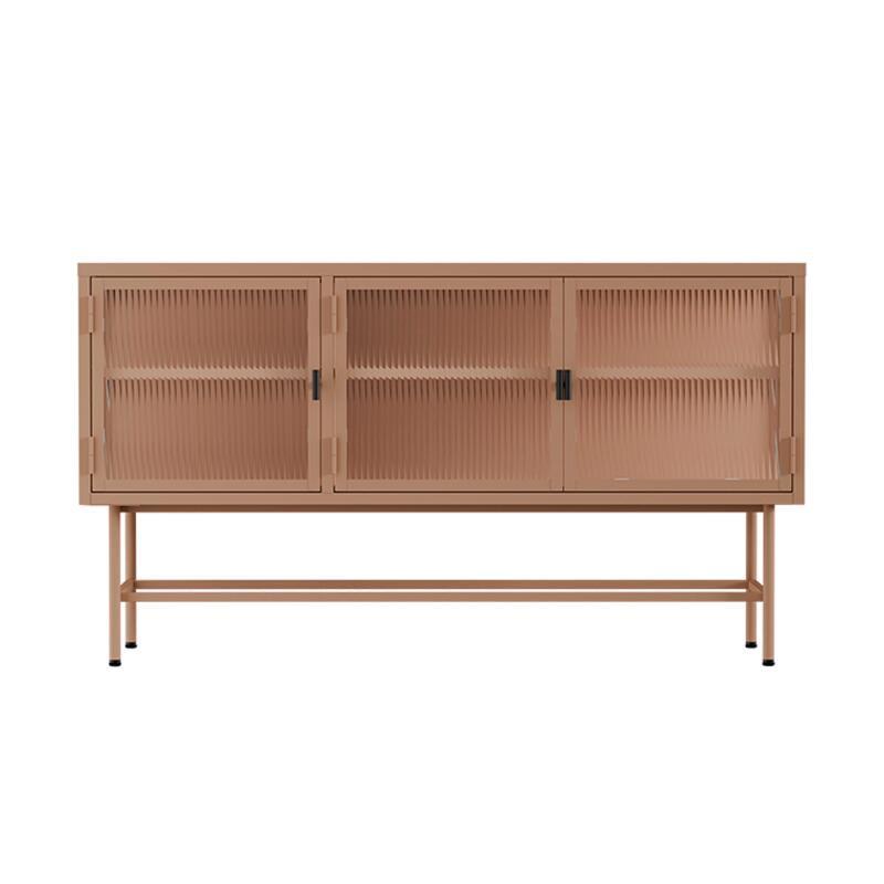 Buffet in metallo e vetro 3 ante 120 cm