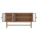 Buffet in metallo e vetro 3 ante 120 cm