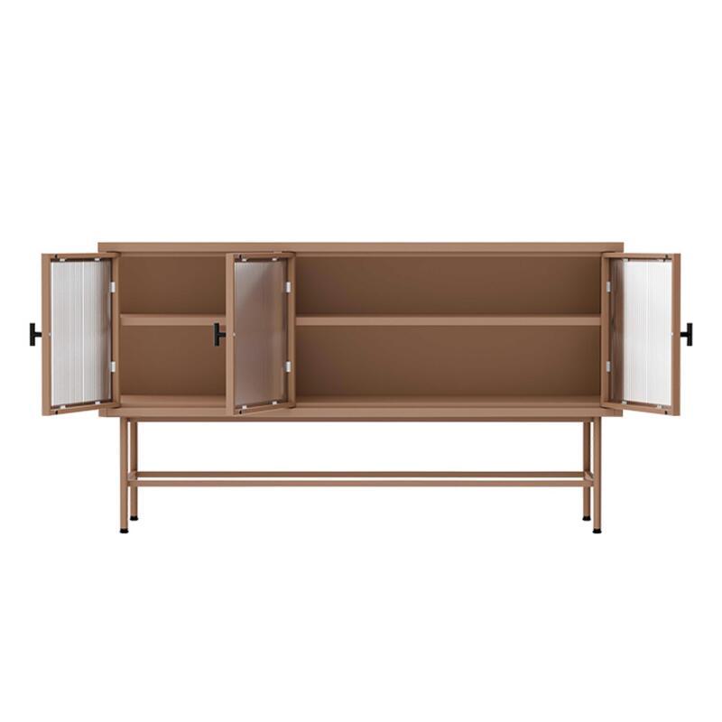 Buffet in metallo e vetro 3 ante 120 cm