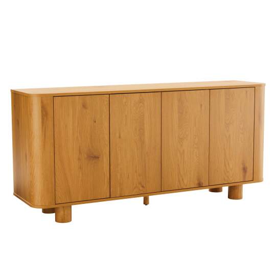 Buffet effetto legno 4 ante 160 cm | Oviala