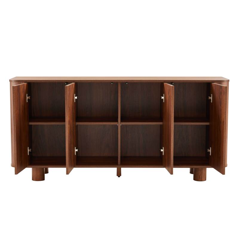 Buffet effetto legno 4 ante 160 cm (3/6)