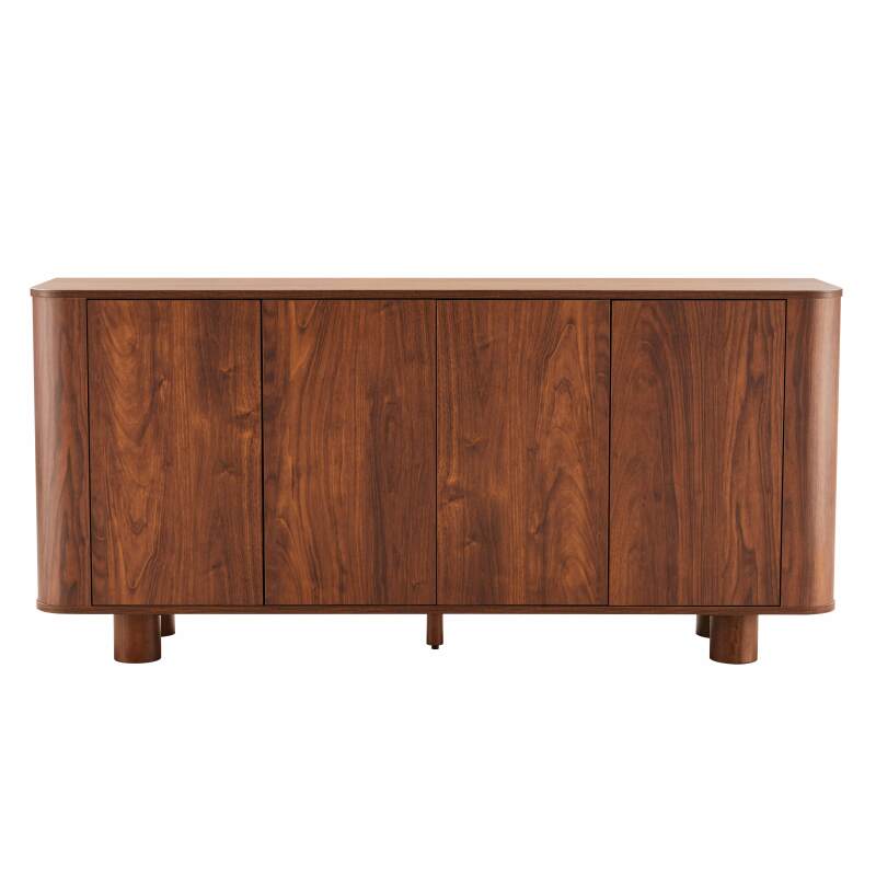 Buffet effetto legno 4 ante 160 cm (4/6)