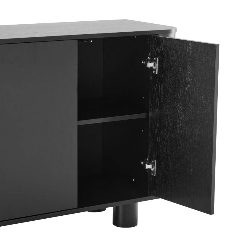 Buffet effetto legno 4 ante 160 cm (6/7)