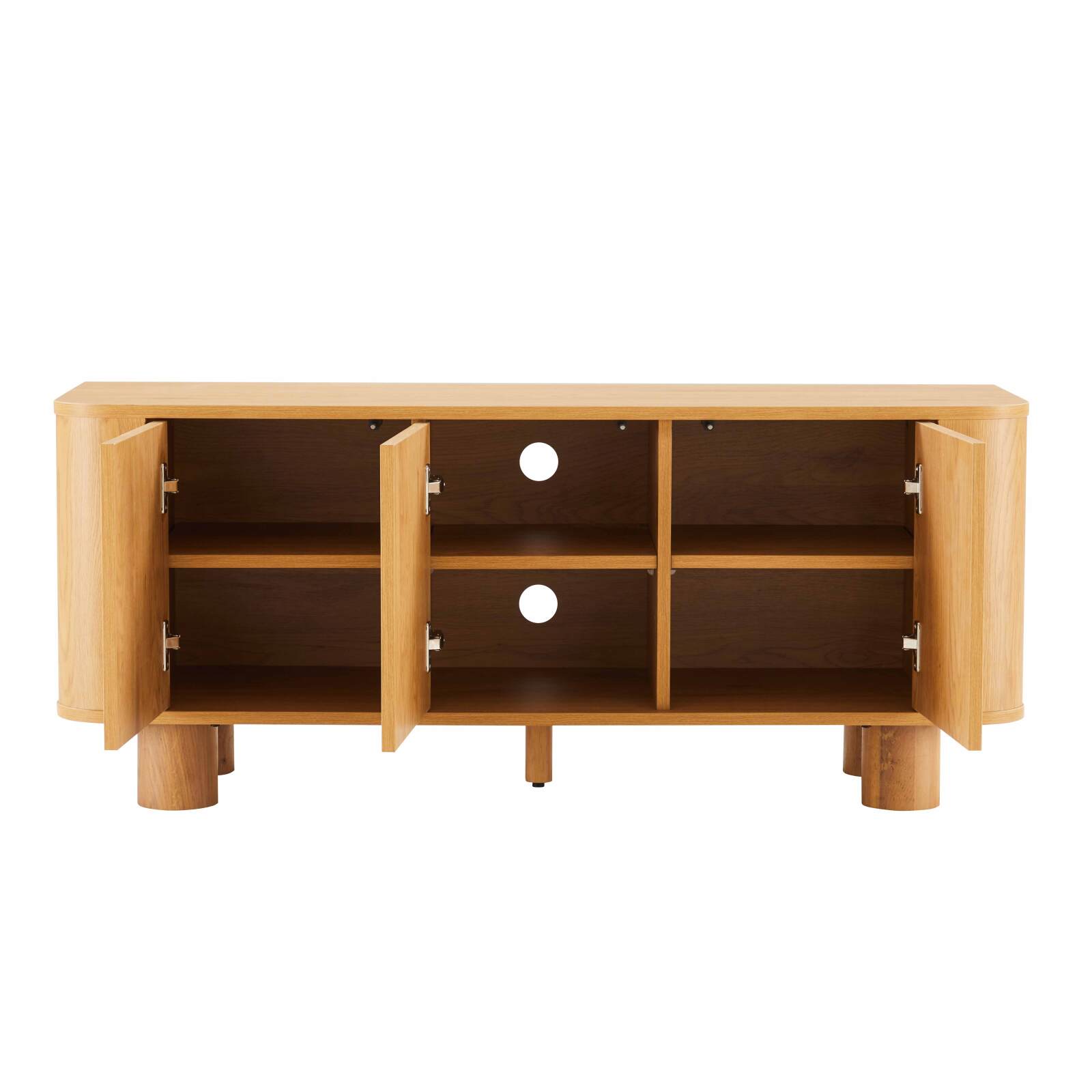 Mobile TV effetto legno 120 cm stile scandinavo
