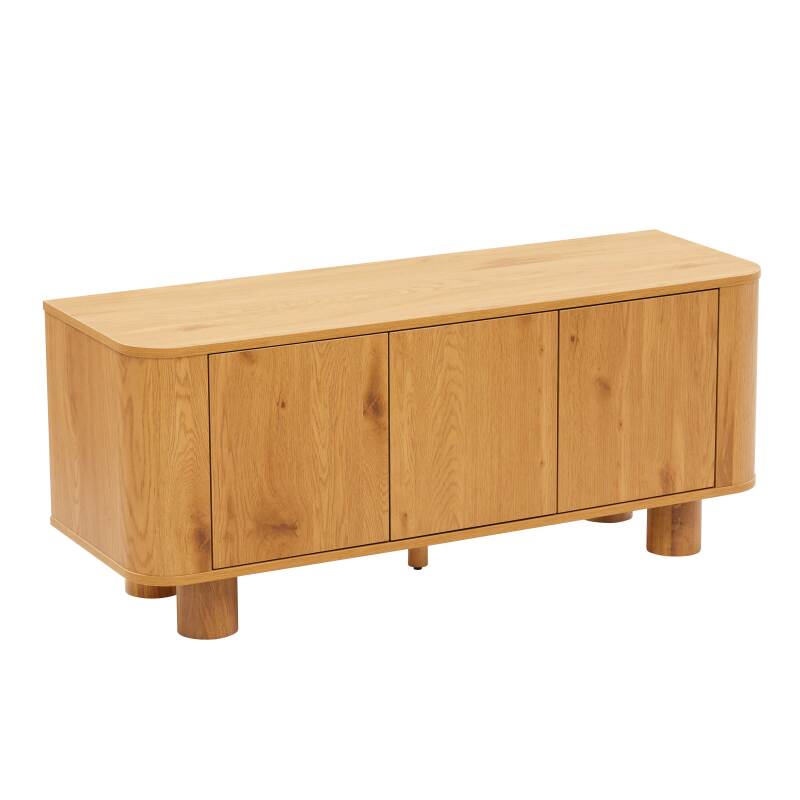 Mobile TV effetto legno 120 cm stile scandinavo