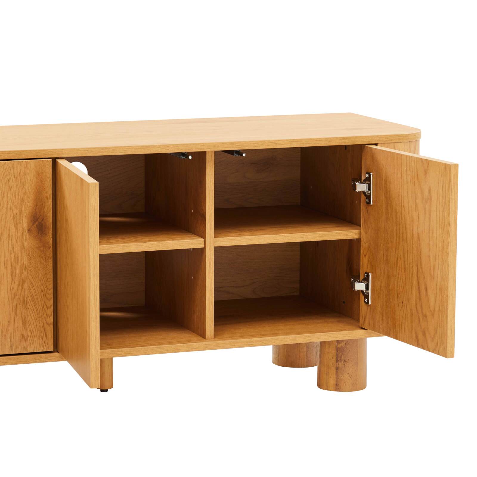 Mobile TV effetto legno 120 cm stile scandinavo