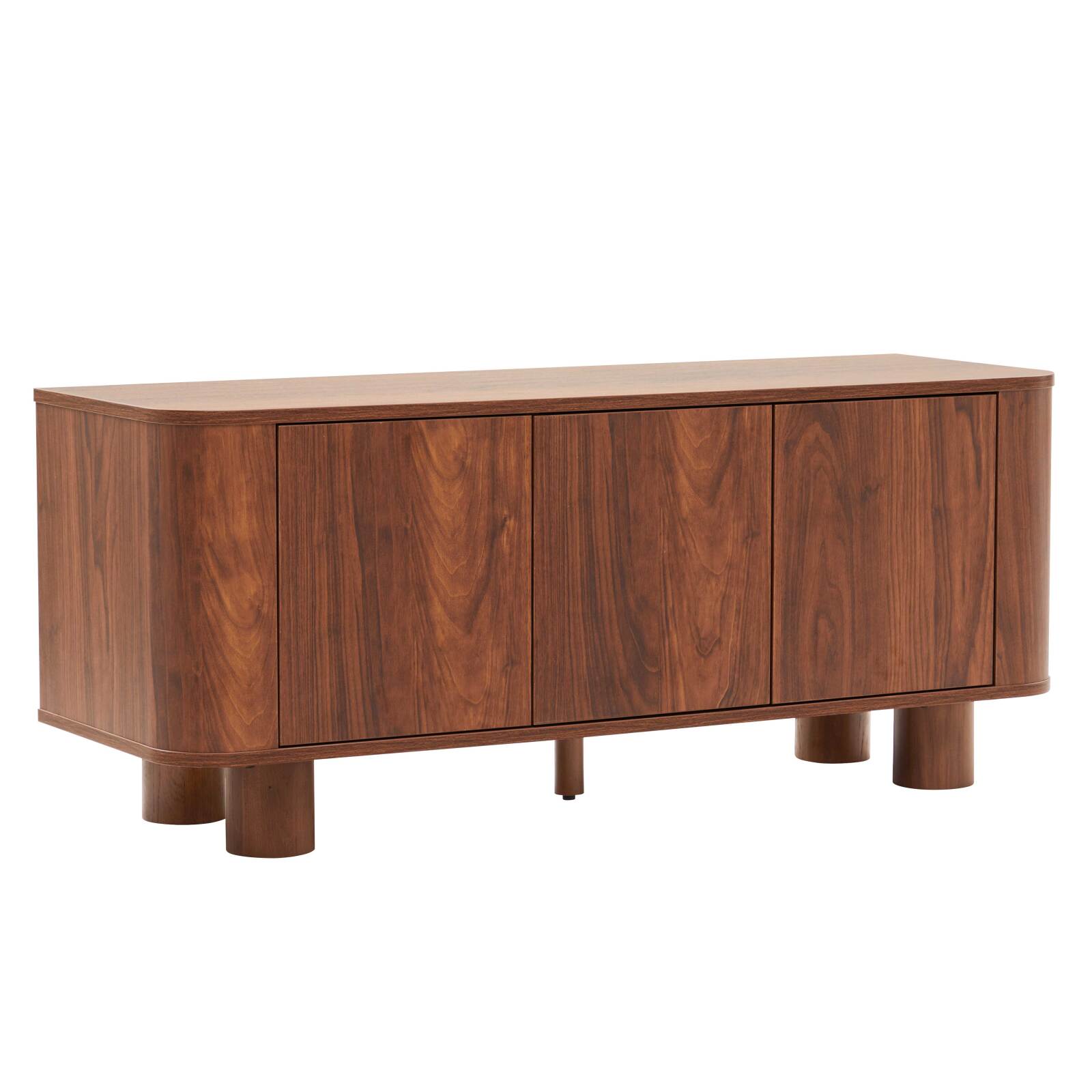 Mobile TV effetto legno 120 cm stile scandinavo