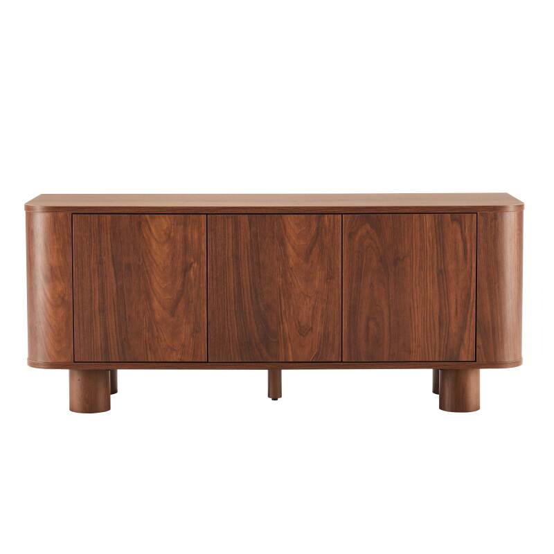 Mobile TV effetto legno 120 cm stile scandinavo (4/8)