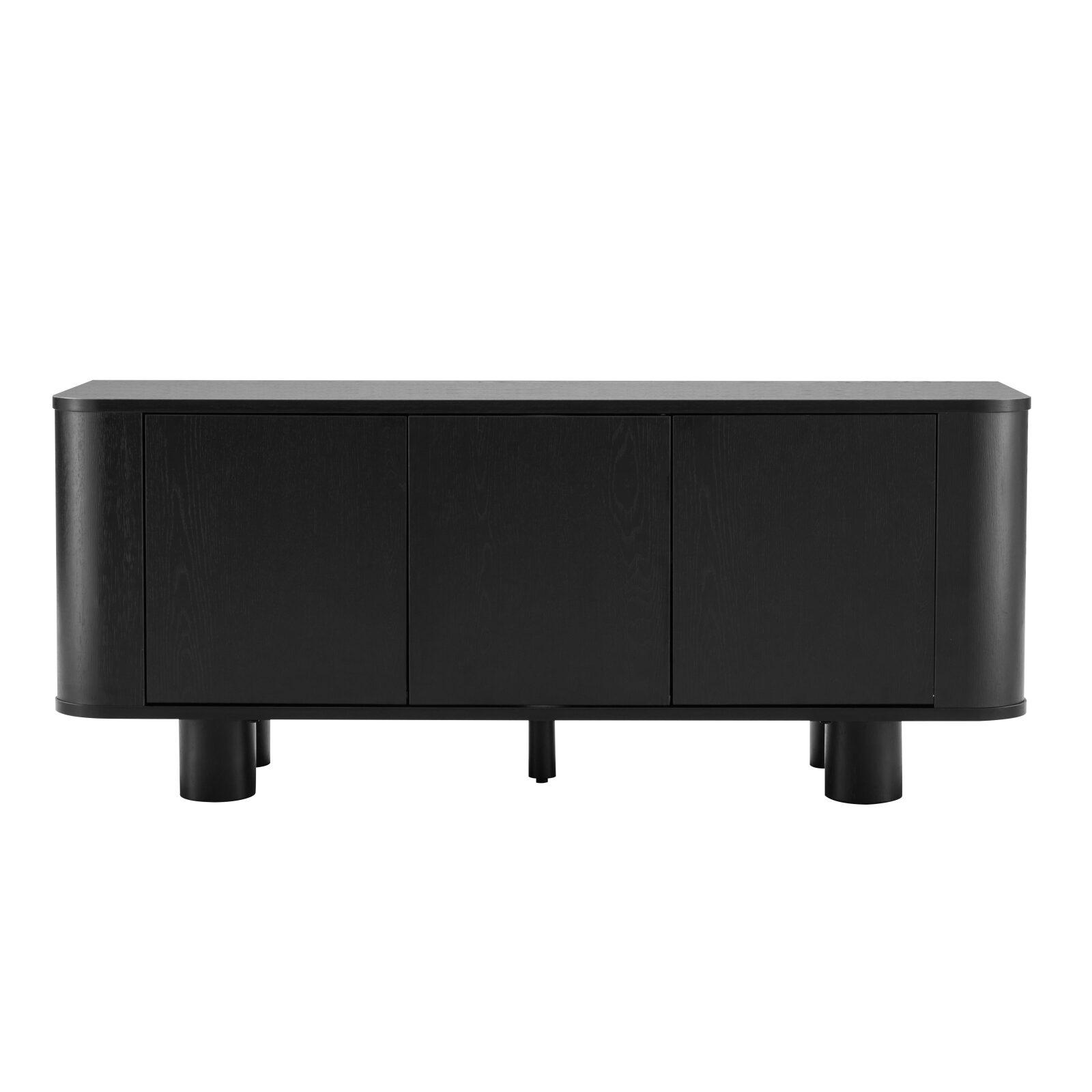 Mobile TV effetto legno 120 cm stile scandinavo