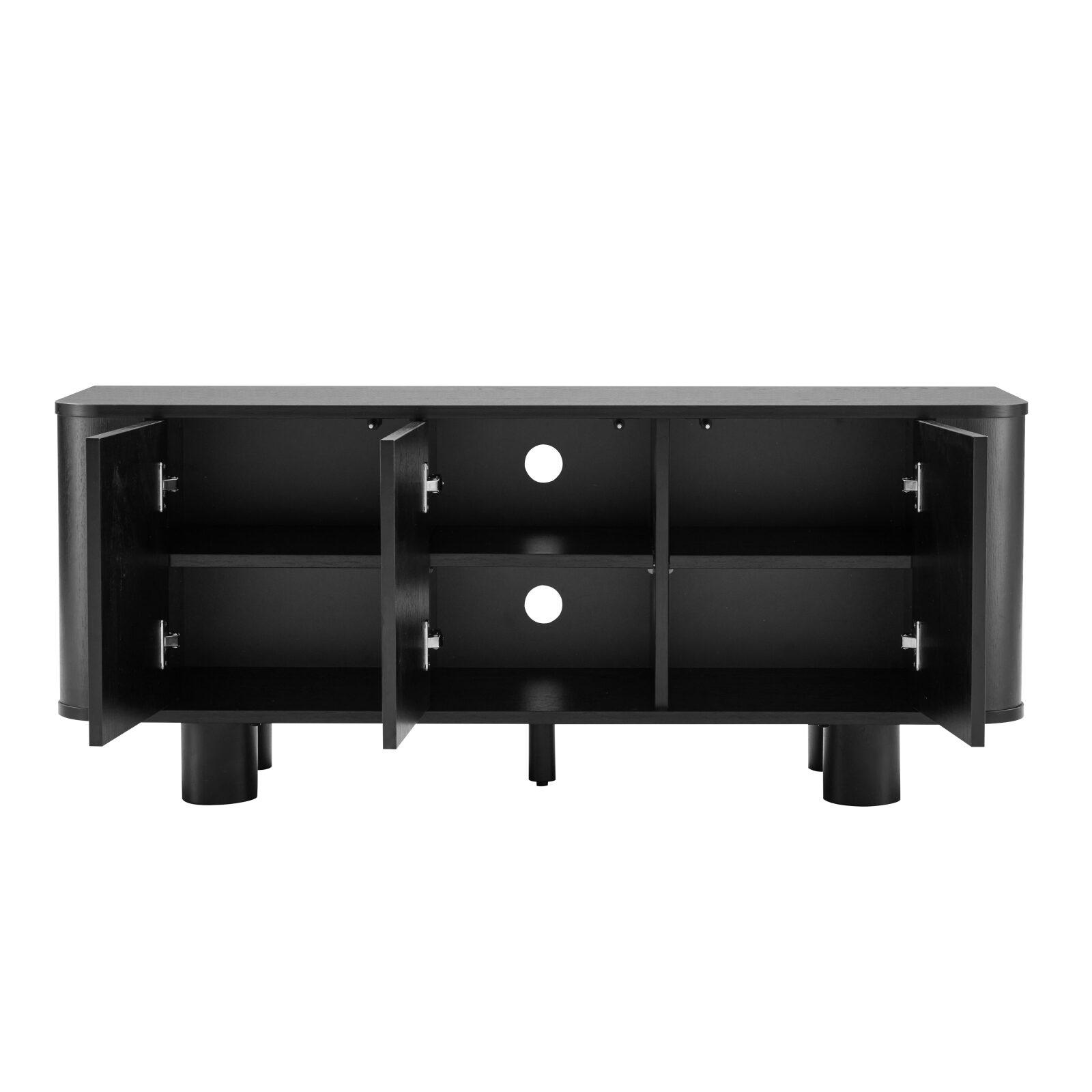 Mobile TV effetto legno 120 cm stile scandinavo