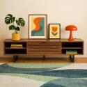 Mobile TV 160 cm effetto legno industriale
