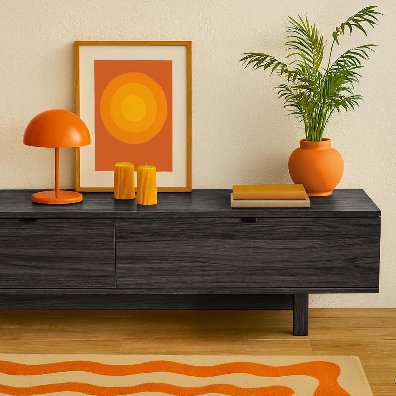 Mobile TV 160 cm effetto legno industriale