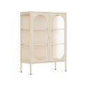 Buffet in metallo e vetro 2 ante 80 cm