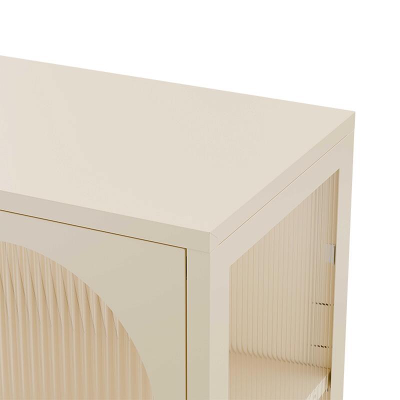 Buffet in metallo e vetro 2 ante 80 cm (4/7)