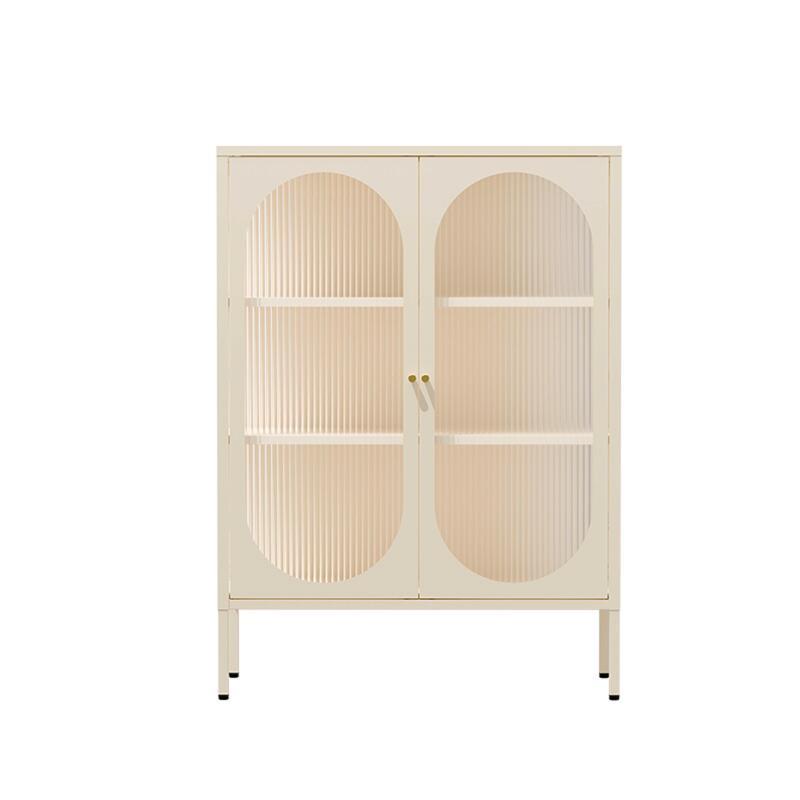 Buffet in metallo e vetro 2 ante 80 cm (2/7)