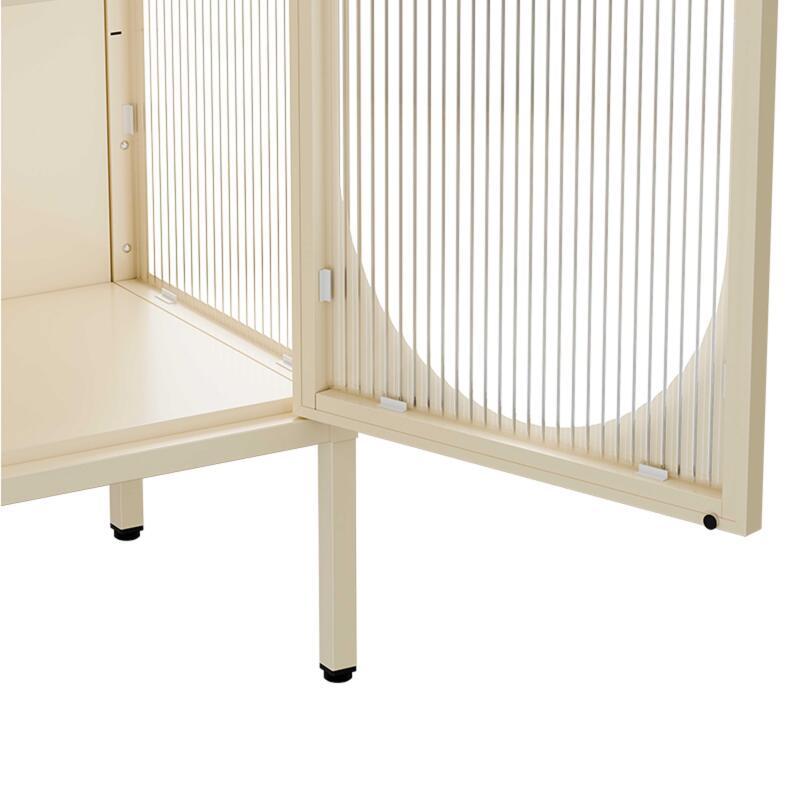 Buffet in metallo e vetro 2 ante 80 cm (6/7)