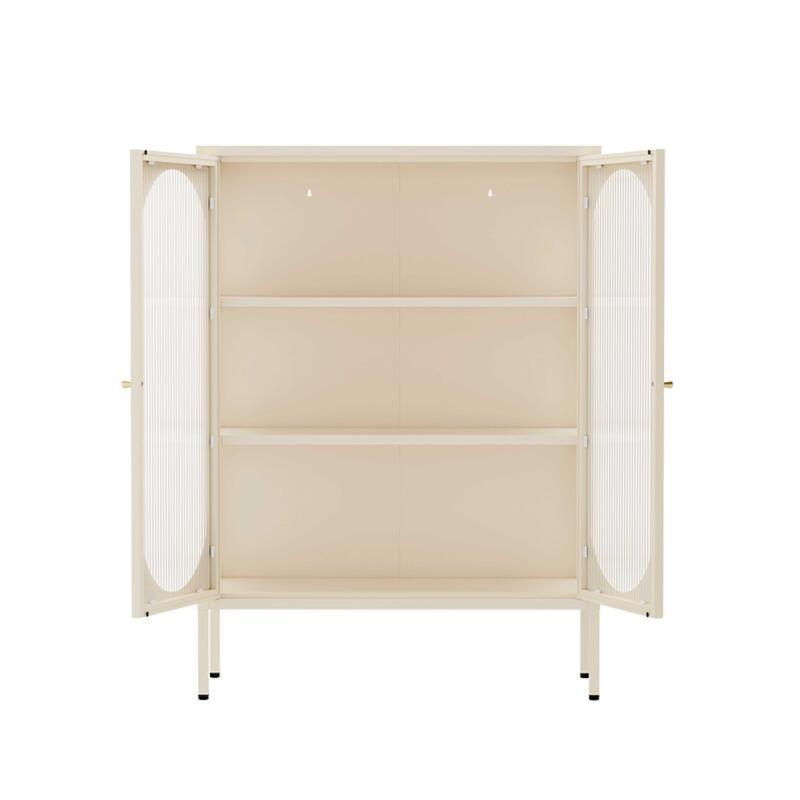 Buffet in metallo e vetro 2 ante 80 cm (3/7)