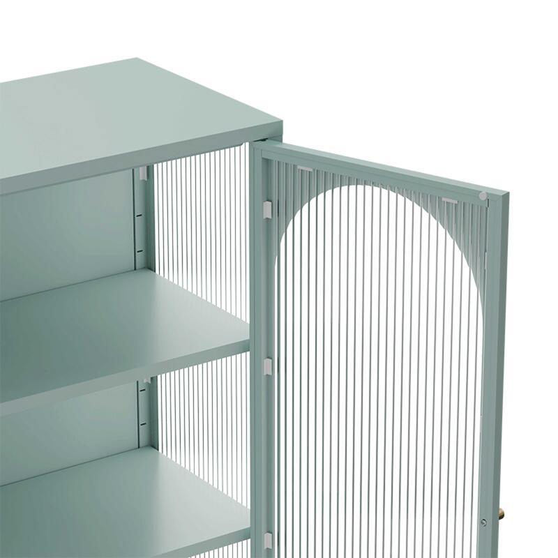 Buffet in metallo e vetro 2 ante 80 cm (5/7)