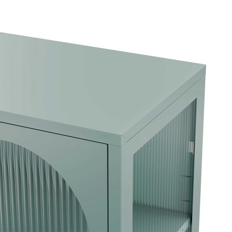 Buffet in metallo e vetro 2 ante 80 cm (4/7)