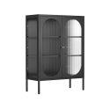 Buffet in metallo e vetro 2 ante 80 cm