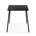 Tavolo da giardino quadrato in metallo per 4 persone 70x70 cm