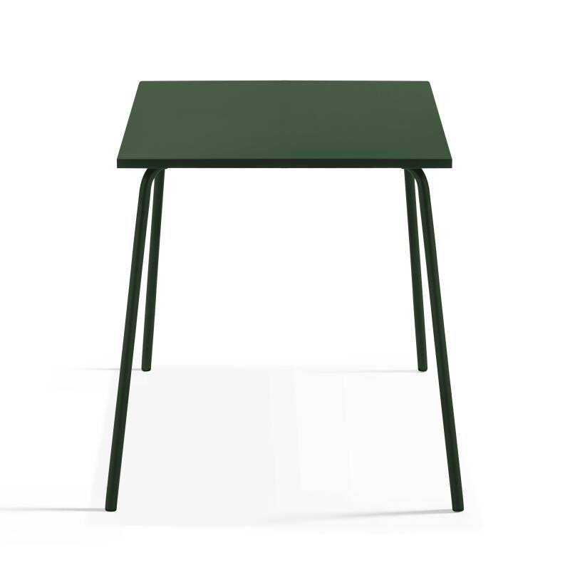 Tavolo da giardino quadrato in metallo per 4 persone 70x70 cm
